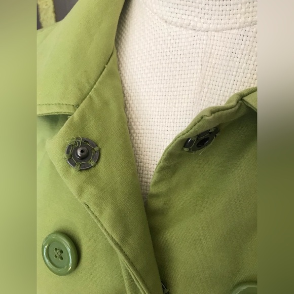 Massimo Coat Double Button Chartreuse Green Size Medium - Picture 4 of 12